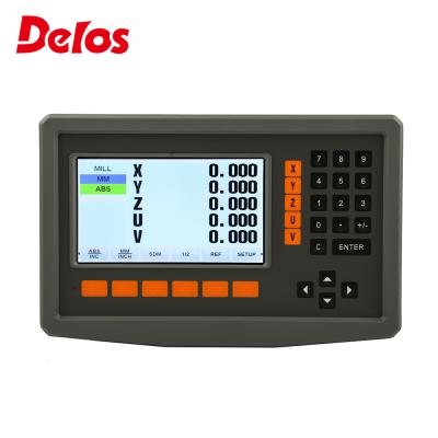 China Length Delos LCD 5 Axis Metal Case Gauge Digital Readout DRO For Lathe And Machine Encoder LED Digital Reading for sale