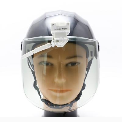 China Mini Electric Helmet Wiper Motorcycle Safety Waterproof Universal Accessories Compatible With Helmet Windshield for sale