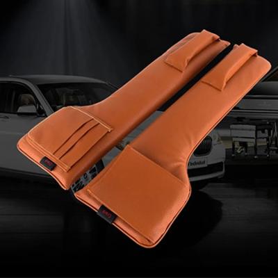 China Luxury Car Seat Isofrequency Repeater Pockets PU Leather Storage Car Seat Slit Organizer Gap Pocket Storage Leak Stop Pad Soft Filling for sale