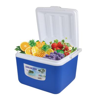 China 13L Outdoor Dual-Use Insulation and Cooling Car Food Box Ice Organizer Medicine Preservation Barbecue Cooler Fishing Box for sale