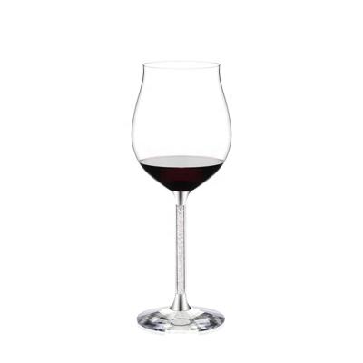 China Modern Hand Crystal Bordeaux Wine Glasses Lead Blown Crystal Clear Red Wine Glass Premium Free With Diamond for sale