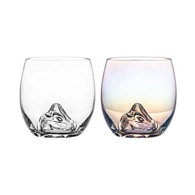 China Mount Fuji Premium Custom Viable Crystal Whiskey Glasses Set of 2 for sale