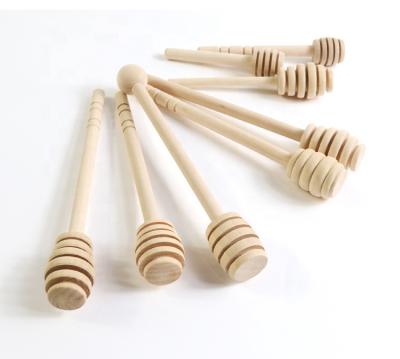 China Hot Viable Honey Pot Stick /Wooden Honey Dipper Wedding Favors Amazon Sale Wooden Honey Dipper Stirrer for sale