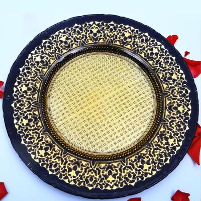 China Mini Glass Dessert Charger Plate workable for decoration home accessories for sale