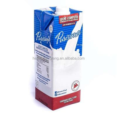 China 1L Aseptic Brick Shaped Aseptic Packaging Material For Juice And Milk for sale