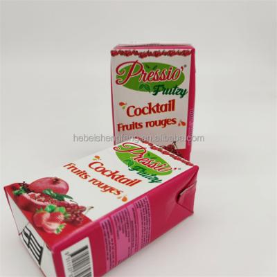 China 200 Aseptic Packaging Materials Carton Brick Type For Juice And Milk for sale