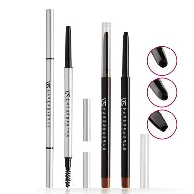 China Slim Double Head Automatic Eyebrow Pencil Tube Waterproof Empty Tube Cosmetic Packaging for sale