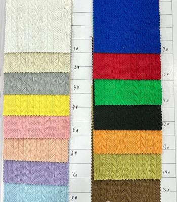 China Breathable Popular clothing fabric polyester single-sided knitted jacquard for sale