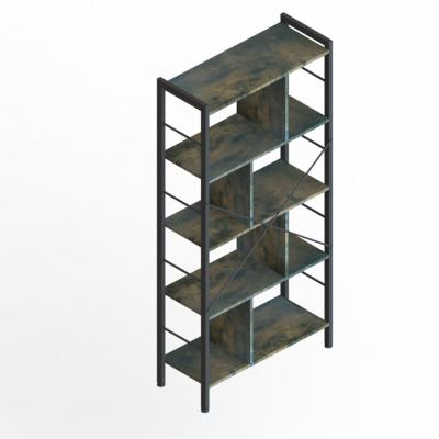 China Dorm NEWS Industrial Steel Ladder Shelf 4 Tier Industrial Book Shelves for sale