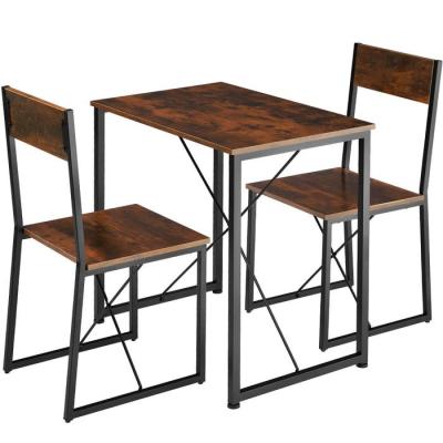 China Contemporary dining table set with industrial modern 4 char design for sale