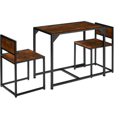 China Contemporary Table Dining Set With 2 Stools Kitchen Counter With Chairs Industrial Design for sale