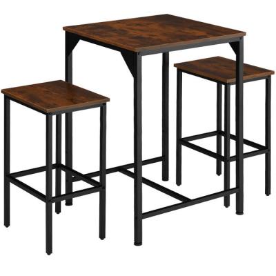 China Contemporary Bar Counter Table with 2 Char Industrial Modern Design for sale