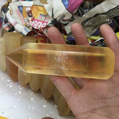 China Wholesale Natural Spar ClaciteTower Crystal Quartz Healing Stone Point from Europe Iceland for sale