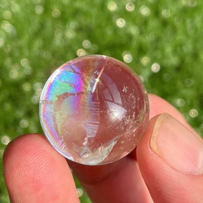 China Wholesale Small Size Natural Quartz Crystal Balls Mini Sphere Crystal Rainbow Clear Quartz from Europe for sale