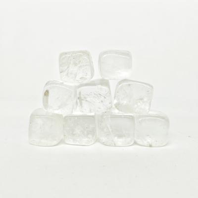 China Europe Natural High Quality Rock Crystal Clear Quartz Tumbled Stone Cubes For Healing for sale