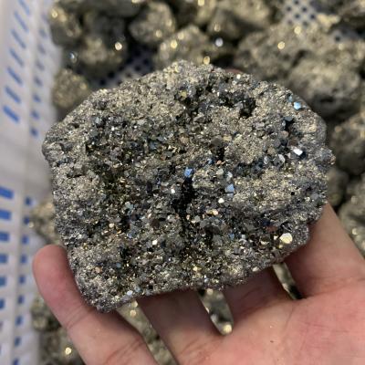 China High Quality Natural Rock Pyrite Quartz Crystal Cluster Raw Specimen Prices Pyrite Cluster Rough Wholesale From Europe for sale