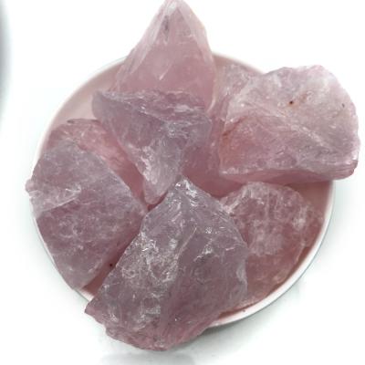 China Wholesale Natural Cheap Feng Shui Price of Stones Rose Quartz Rough Stone Crystal Stone Raw Crystals Healing Rock for sale