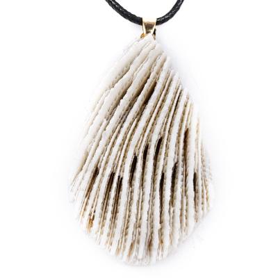 China Water-drop Multilayer Coral Stone Pendant New Design Romantic Natural Healing Stones for sale