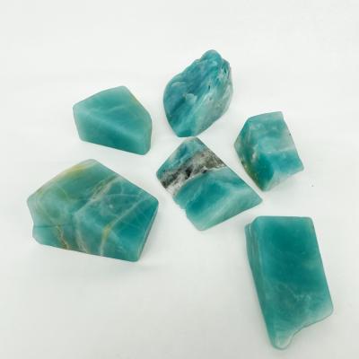 China New Crystal Reiki Gemstone Blue Caribbean popular natural calcite from Europe Freeform for sale