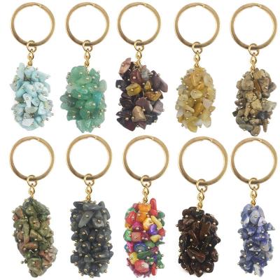 China New Europe Design Crystal Crafts Souvenir Gift Grape Shape Crystals Healing Stones Crystal Keychain for sale