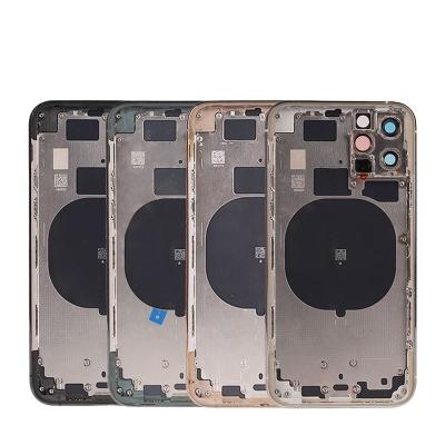 China Glass Battery Back Cover For Iphone 11 Pro Door Housing Back Cover And Middle Frame Chassis Housing Case for sale