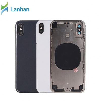 China Glass Cell Phone Battery Cover Back Housing For Iphone X Full Body Middle Frame Custom With Logo for sale