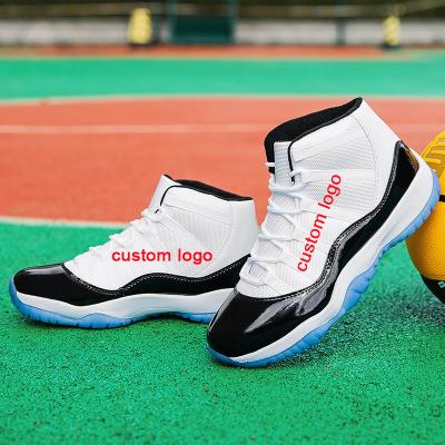 China Wholesale Custom Brand Logo Fashion Trend Retro Men Basketball Shoes for sale