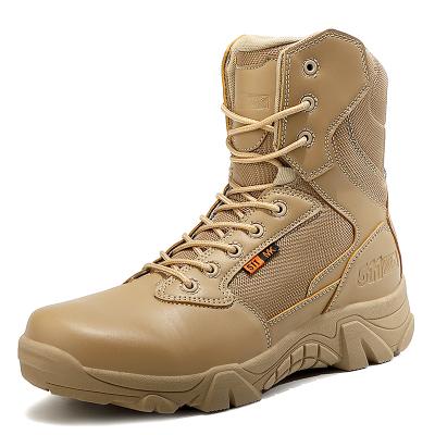 China Round Mens Faux Leather Army Boots Good Quality Military Raincoat Jungle Boots Outdoor Plus Size for sale