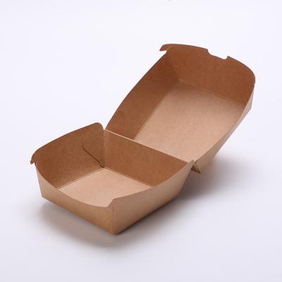 China Eco Friendly Disposable Chicken Nuggets Box Wrapping Paper Hamburger Packaging for sale