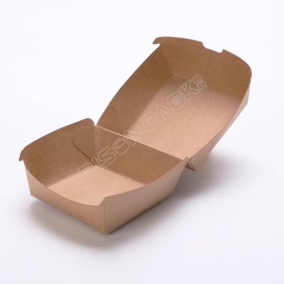 China Disposable Cheap Price Disposable Hamburger Packaging Box For Take Out for sale