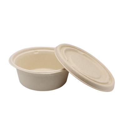 China Hot Selling Noodle Bowl Bagasse Pulp Noodle Bowl Biodegradable Hot Sale Container Soup Bowls Sugar Cane Bagasse With Lid for sale