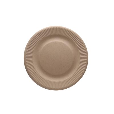 China Disposable Hot Selling Good Quality Sugar Cane Bagasse Sets Bio Degradable Compostable Tableware Disposal Dishes for sale