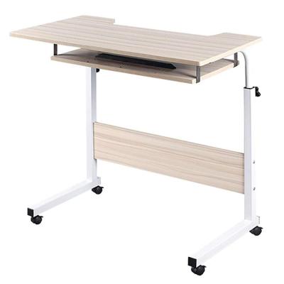 China Simple Wooden PC Office Computer Desk with Mobile Adjustable Notebook Sofa Side Table Small Laptop Desk for Small Spaces for sale