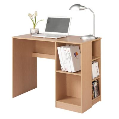 China PANEL Office Gaming Computer Desk with Shelf in White and Walnut for sale