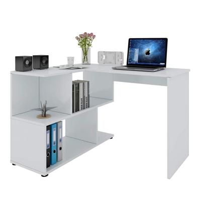 China Regular L Shaped Desktop Computer Gaming Desk with Monitor Stand for Home and Office Use for sale