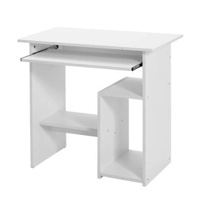 China PC Small Computer Desk Study Workstation Set with Sliding Keyboard 2 Shelves for Small Spaces for sale