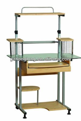 China Convenient Glass PC Desk Computer Table for sale