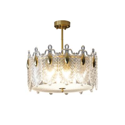 China Home / Hotel / Cafe / Restaurant Vintage Royal Crown Luxurious Pendant With Feather Figure Crystal Shade for sale