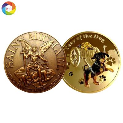 China Australian Cheap Custom Zinc Alloy Brass Metal  coin Engraving Logo coins and badge for sale for sale