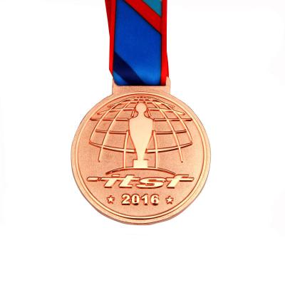 China China Zinc alloy casting gold silver and bronze event medals stainless steel bodybuilding race honor  medal for sale