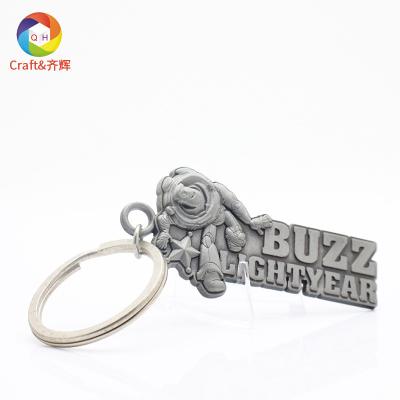 China Metal Creative animated characters Metal keychain accessories Custom Buzz Light-year Strawberry Bear Toy Story keychain for sale