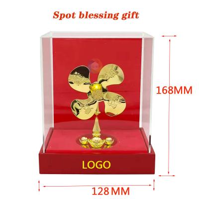 China China High-quality promotional metal gifts bling bling Amazon hot-selling custom blessing transfer windmill gift decorations for sale