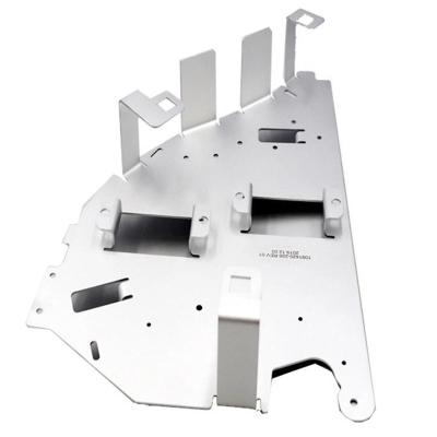 China Steel Custom Aluminum Baffle Sheet Metal Fabrication Bracket Laser Cutting Bending Panel for sale