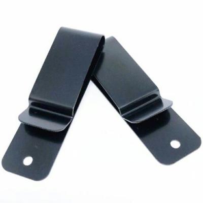 China Belt Clip Direct Metal Clip Steel Factory Silver U Spring Clip for sale