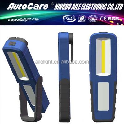 China AUTOCARE Camping Dry Bettery 180 Mini Emergency 3W Cob Led Rotating Torch Lamp for sale