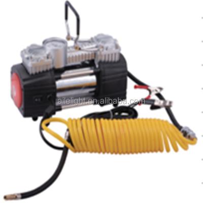 China Portble Two Cylinders Oil Free Car Air Compressor for sale