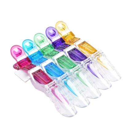 China SAIYII style European and American alligator hair clip transparent plastic crocodile sectioning clip beauty salon platypus clip for sale