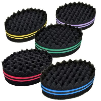 China Hair Salon Equipment SAYII Two Stations Sides Magic Twist Styling Hair Brush Sponge Twist Hair Sponge Brush Coils Wave Hair Curl Afro For Black Men for sale