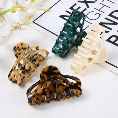 China For Korean Wholesale Hair Accessories Acetate Hair SAIYII Turtle Sling Large Size Hair Claw Clip For Women for sale