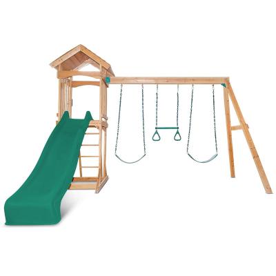 China Ourdoor Toys Monkey Bars Kids Play Equipment Swing Set Wooden Outdoor Kids Toys for sale